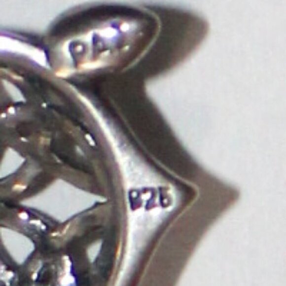 Sterling Silver Celtic Knot Turtle Earrings - Picture 4 of 5